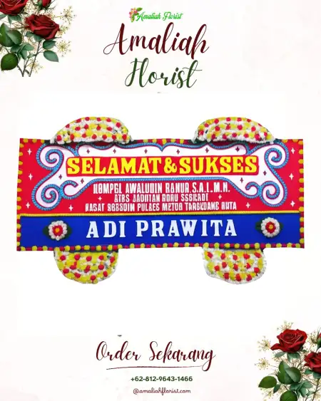 Papan Bunga Ucapan Selamat Gandulan